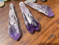 Natural Raw Elestial Amethyst Points