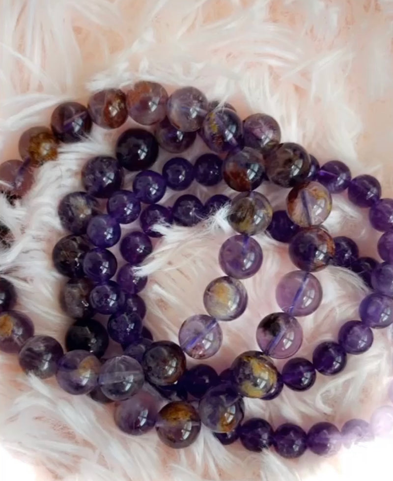 Amethyst & Chevron Amethyst Bracelets