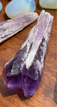 Natural Raw Elestial Amethyst Points